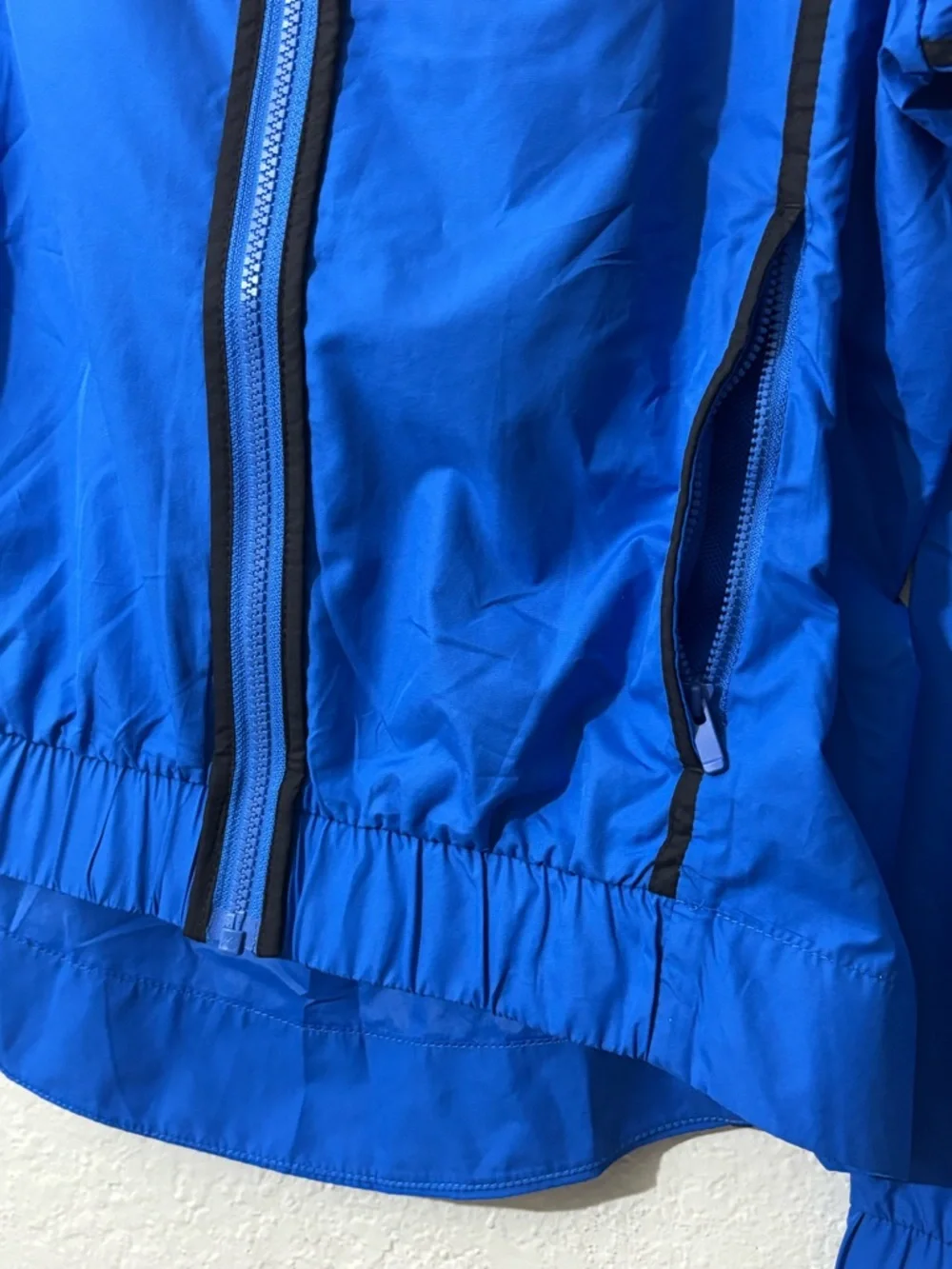 Nike Blue and Light Pink Hooded Windbreaker Jacket